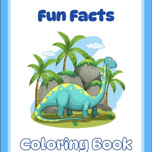 Dinosaur Fun Facts Coloring (30 pages)