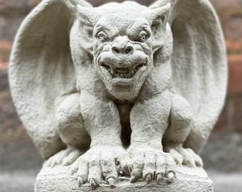 Stone gargoyle statue Concrete gargoyles Guardian gargoyle Gargoyles outdoor Gargoyle Dog Garden gargoyle Gargoyle figurine Outdoor statues