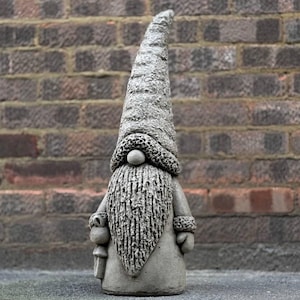 Nordische Zwergenskulptur Outdoor Gartenzwergstatue Beton Zwergenfigur Hofverzierung Steinpixieskulptur Nordische Zwergenliebhaber Geschenk Hofkunst