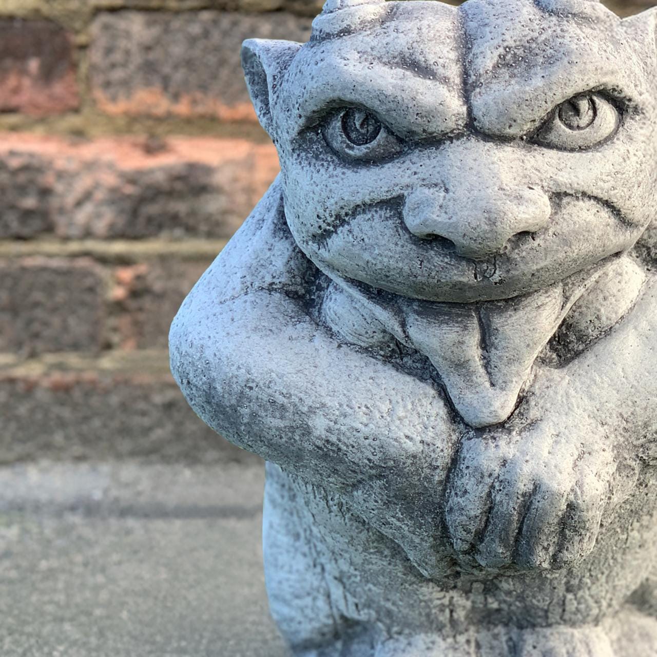 Concrete Gargoyle Sculpture Stone Gargoyle With a Tongue Figurine ...