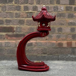 Fantasy lantern pagoda sculpture Concrete Japanese lantern figurine Stone pagoda ornament Zen garden decoration Pagoda lover gift Yard art