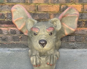 Stein-Wasserspeier-Statue niedliche Gothic Kreatur Skulptur Fantasy Gargoyle Figur Einzigartige Mythische Verzierung im Freien Gargoyle-Dekor Monster Geschenk