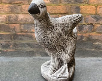 Estatua de pato de hormigón hecha a mano: decoración de jardín estilo granja