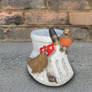 コンクリート製鳥型プランター 手作りの植木鉢 ガーデンデコレーション 屋外用鳥の置物 セメント製プランター パティオ装飾 植物ホルダー ガーデニング愛好家へのギフト