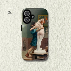 Jean-Léon Gérôme &quot;Pygmalion and Galatea&quot; | Neoclassical Myth Painting Phone Case for iPhone, Samsung, Google Pixel | Romantic Fantasy