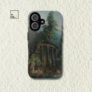Hubert Robert &quot;The Bathing Pool&quot; | Artistic Phone Case for iPhone Samsung Google | 18th Century Romantic Art, Dual-Layer Protection