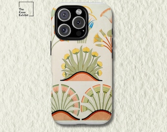 Emile Prisse d Avennes "Plantes et Fleurs" | Antique Egyptian Illustration Phone Case iPhone, Samsung, Google Pixel | Sacred Geometry Style