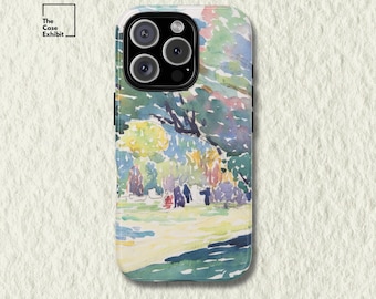 Henri-Edmond Cross "Landscape" | Impressionist Watercolor Phone Case for iPhone, Samsung, Google Pixel | Vibrant Nature Art