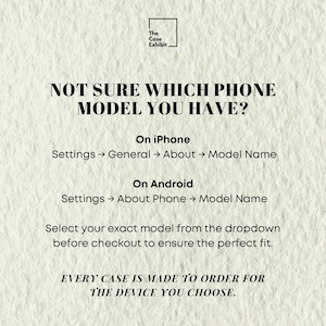 a prompt asking which phone model the user has, with instructions for selecting the correct phone model from the dropdown before checkout.