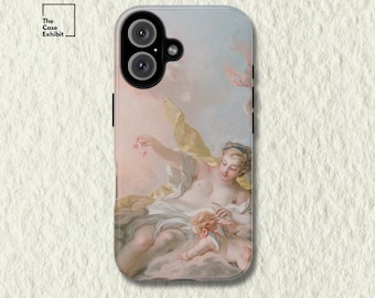 Francois Boucher "Aurora and Cephalus" | Rococo Art Phone Case for iPhone, Samsung, Google Pixel | Romantic Clouds Design