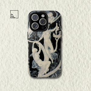 Marc Louis Emmanuel Solon "Tree Spirits" | Tiffany Cameo Plaque Phone Case for iPhone, Samsung, Google Pixel | Art Nouveau Figurative Design