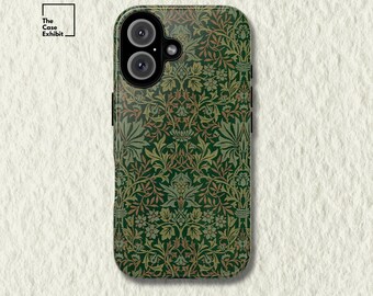 William Morris Flower Garden Phone Case: Vintage Botanical Art