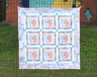 Warm Patchwork Baby Blanket - Handmade Quilt Gift for Newborns, Infants and Kids