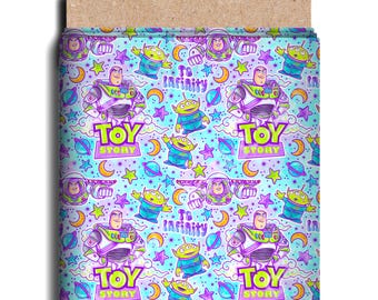 Character Fabric, Cartoon Fabric, Movie Character Fabric, Toy Story, Buzz, High Quality Custom Fabric, Cotton Lycra Fabric, 9x13 Fabric