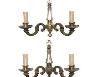 A Set of Vintage European Brass Sconces