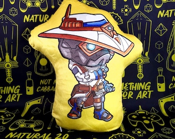 Cypher Valorant Pillow Plush Cute Agent Stuffed Animal Video Game Gaming Gift Fan Art