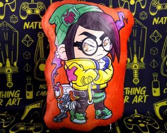 Killjoy Valorant Pillow Plush Cute Agent Stuffed Animal Video Game Gaming Gift Fan Art