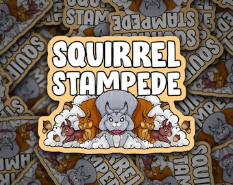 Squirrel Girl Squirrel Stampede Sticker, Marvel Rivals, Cute Squirrel Sticker, Vinyl Sticker, Marvel Sticker, Gaming Sticker