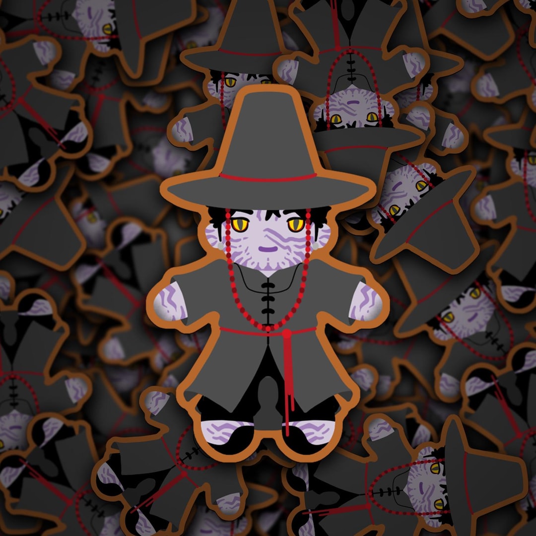 Jinu Gingerbread Stickers, Kpop Demon Hunter Characters, Huntrix, Saja ...