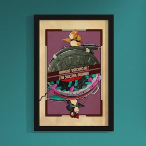 Wrecking Ball Overwatch Print, Flip Overwatch 2 Wall Art, Gamer Wall Decor, Blizzard Fan Art, Card Style 11x17 Collectible Artwork