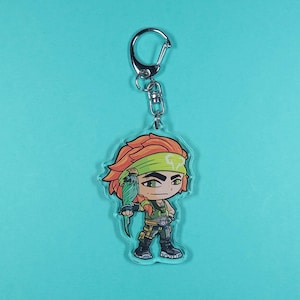 Skye Valorant Acrylic Charm Keychain, Valorant Agent, Gaming Gift, Fan Art, Cute Ita Bag Charm