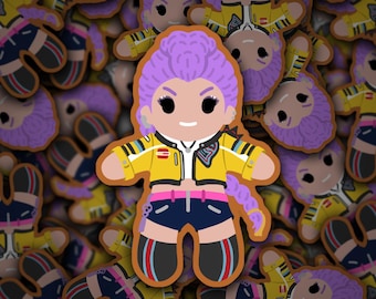 Rumi Gingerbread Stickers, KPop Demon Hunter Characters, Huntrix, Saja Boys, 5” Waterproof Vinyl