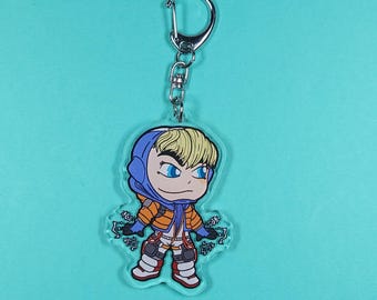 Wattson Apex Acrylic Charm Keychain, Apex Legends, Gaming Gift, Fan Art, Cute Ita Bag Charm