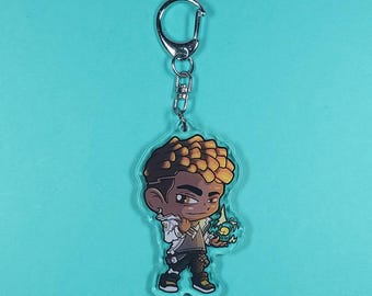 Phoenix Valorant Acrylic Charm Keychain, Valorant Agent, Gaming Gift, Fan Art, Cute Ita Bag Charm