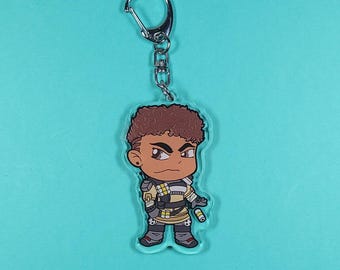 Bangalore Apex Acrylic Charm Keychain, Apex Legends, Gaming Gift, Fan Art, Cute Ita Bag Charm