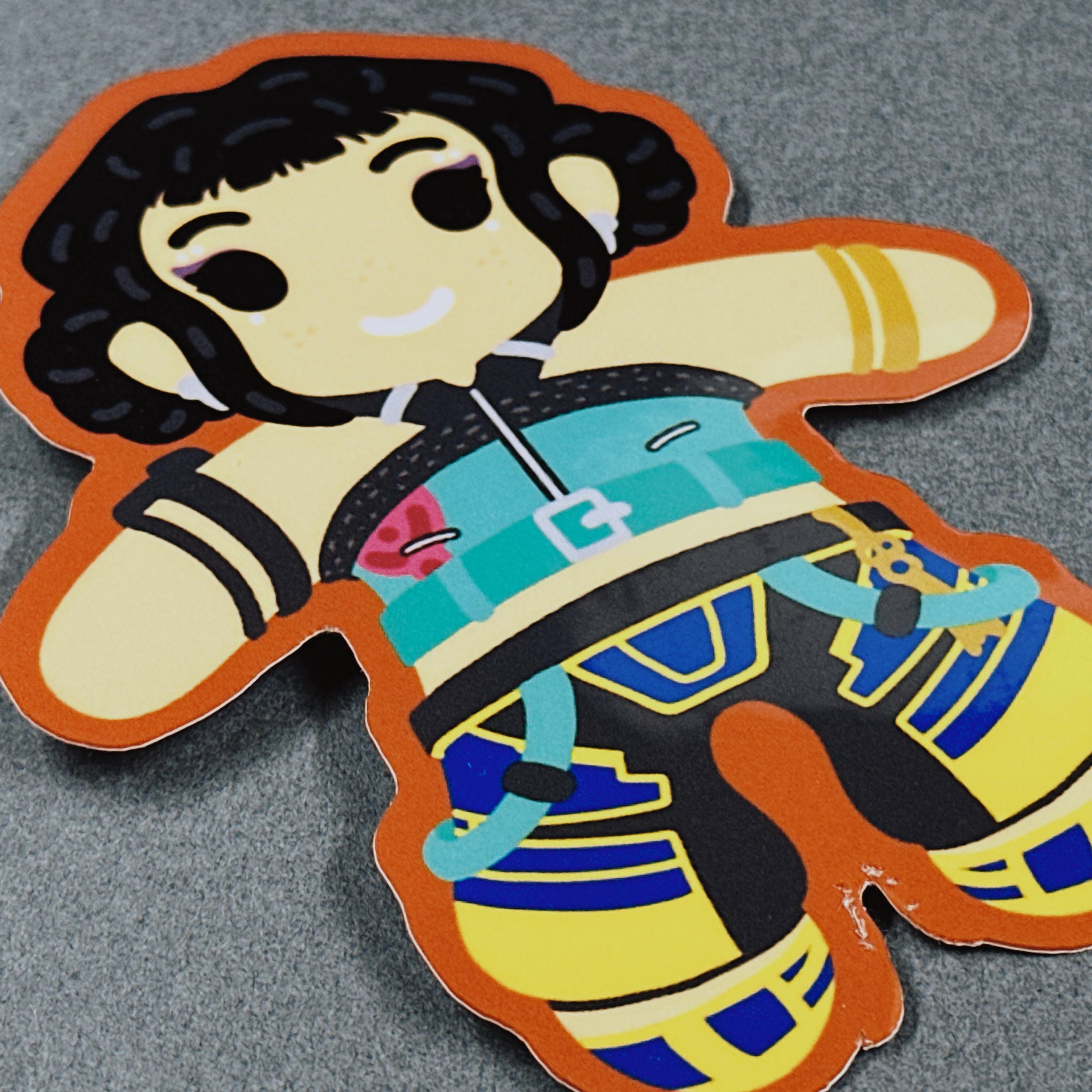 Jinu Gingerbread Stickers, Kpop Demon Hunter Characters, Huntrix, Saja ...