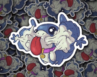 Jeff the Land Shark Swallowing Sticker, Marvel Rivals, Cute Shark Sticker, Vinyl Sticker, Marvel Sticker, Gaming Sticker, Shark Lover Gift