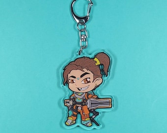 Rampart Apex Acrylic Charm Keychain, Apex Legends, Gaming Gift, Fan Art, Cute Ita Bag Charm