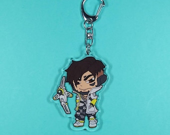 Crypto Apex Acrylic Charm Keychain, Apex Legends, Gaming Gift, Fan Art, Cute Ita Bag Charm