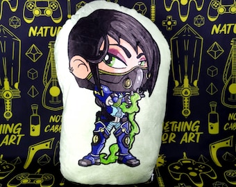 Viper Valorant Pillow Plush Cute Agent Stuffed Animal Video Game Gaming Gift Fan Art