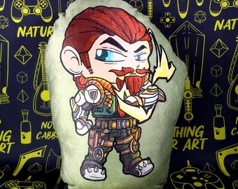 Breach Valorant Pillow Plush Cute Agent Stuffed Animal Video Game Gaming Gift Fan Art