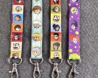 Clearance Lanyards, Discount Lanyards, Cute Keychain Holder, ID Badge Holder, Office Accessories, Adjustable Neck Strap