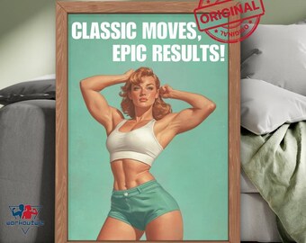 Gym gift, Gym Décor for Home Gym Art Work, Female Bodybuilding, workout print, Fitness printable, Fitness motivation, Gym Posters, Gym girl