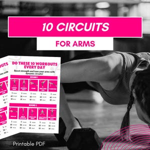 Arm workout, personal training, arm fitness, Toned Arm Exercise, core exercises, triceps workout, a4 print, printable fully, pdf digital