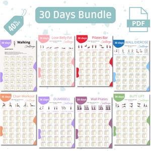Full body exercise workout bundle, Fitness guide, Full body workouts, Workout exercise bundle, Printable workout exercises