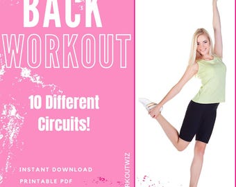 Lower Back Stretch Challenge | Digital Workout Guide | Workout Planner | Body Building Tracker | Lower Back Exercise | PDF | Printable | A4