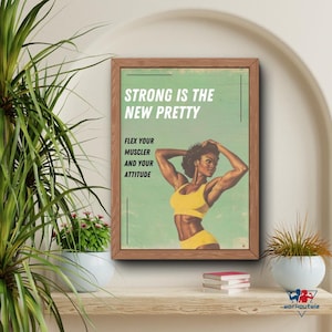 Dumbbell printable art, Bodybuilder poses, Retro gym decoration, Home Gym Art Print, Fitness gymrat gift, Printable workouts, Printed, JPG
