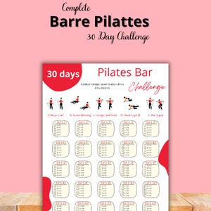 Pilates Body, Pilates Bar Workout, Pilates Sculpt Bar, Yoga Barre Pilates, Artful Pilates, Pilates Workout Plan, PDF, Printable, A4