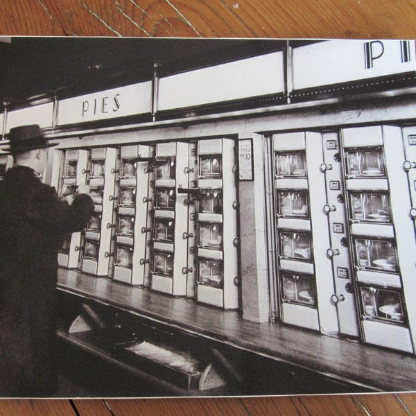 RESERVED Copy of a vintage New York City Automat photo cafeteria restaurant