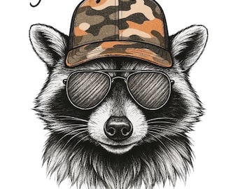 DIGITALER DOWNLOAD - Nur PNG - Sofort - Ein kleiner wilder ein viel Südlicher, Waschbär, niedliches, wildes Kind, Kleinkind, Junge, Mädchen, Eltern, Land