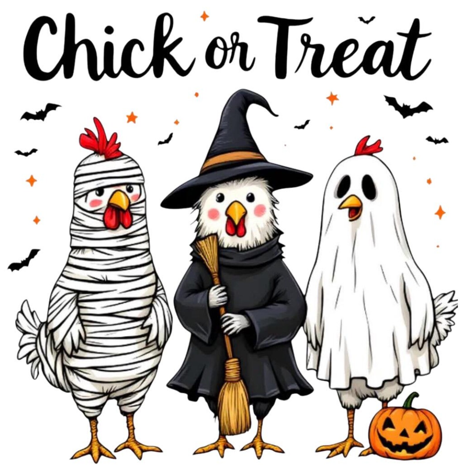 DIGITAL DOWNLOAD - Instant Download - PNG Only - Chick or Treat ...