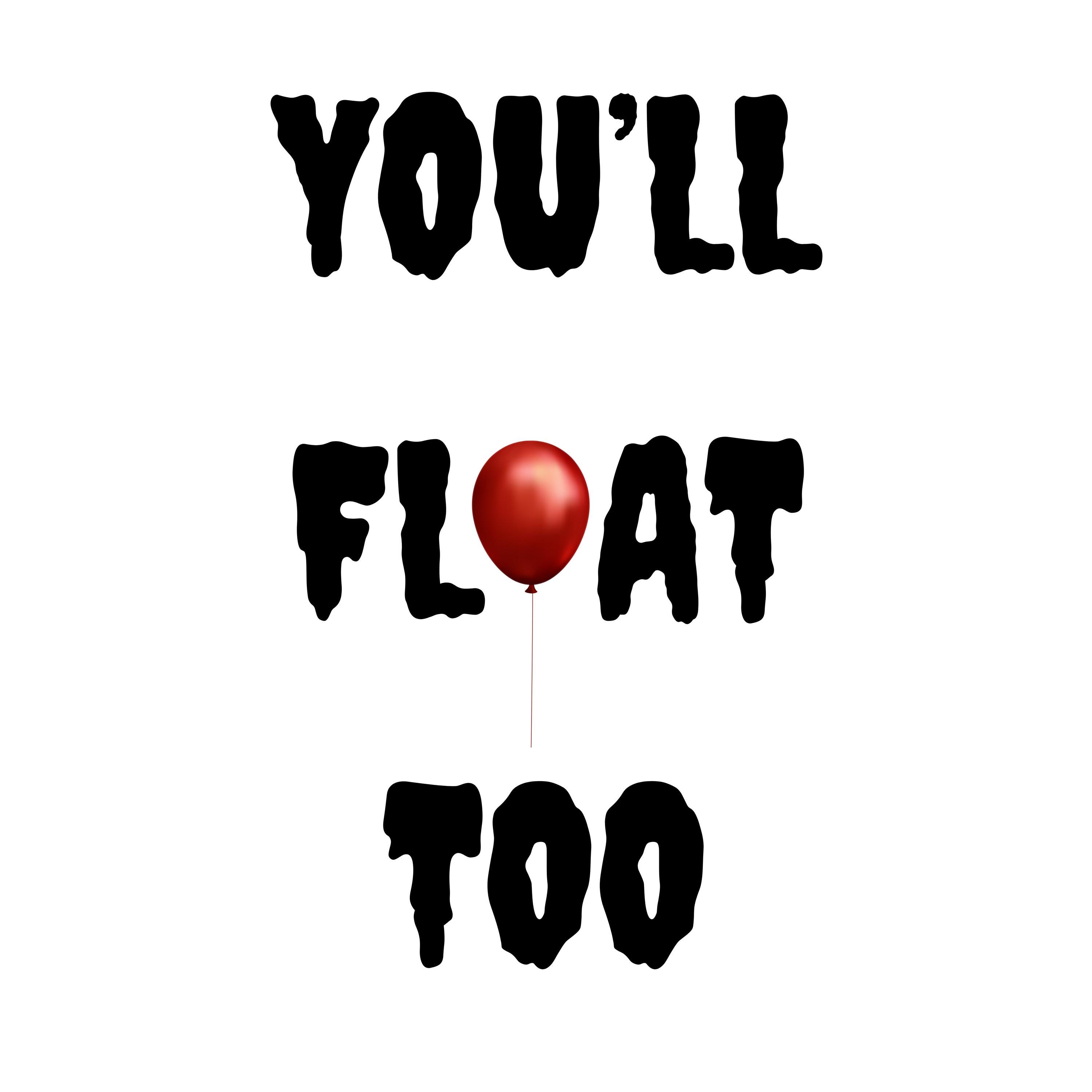 DIGITAL Download Instant Download Png Only You'll Float Too, Halloween ...