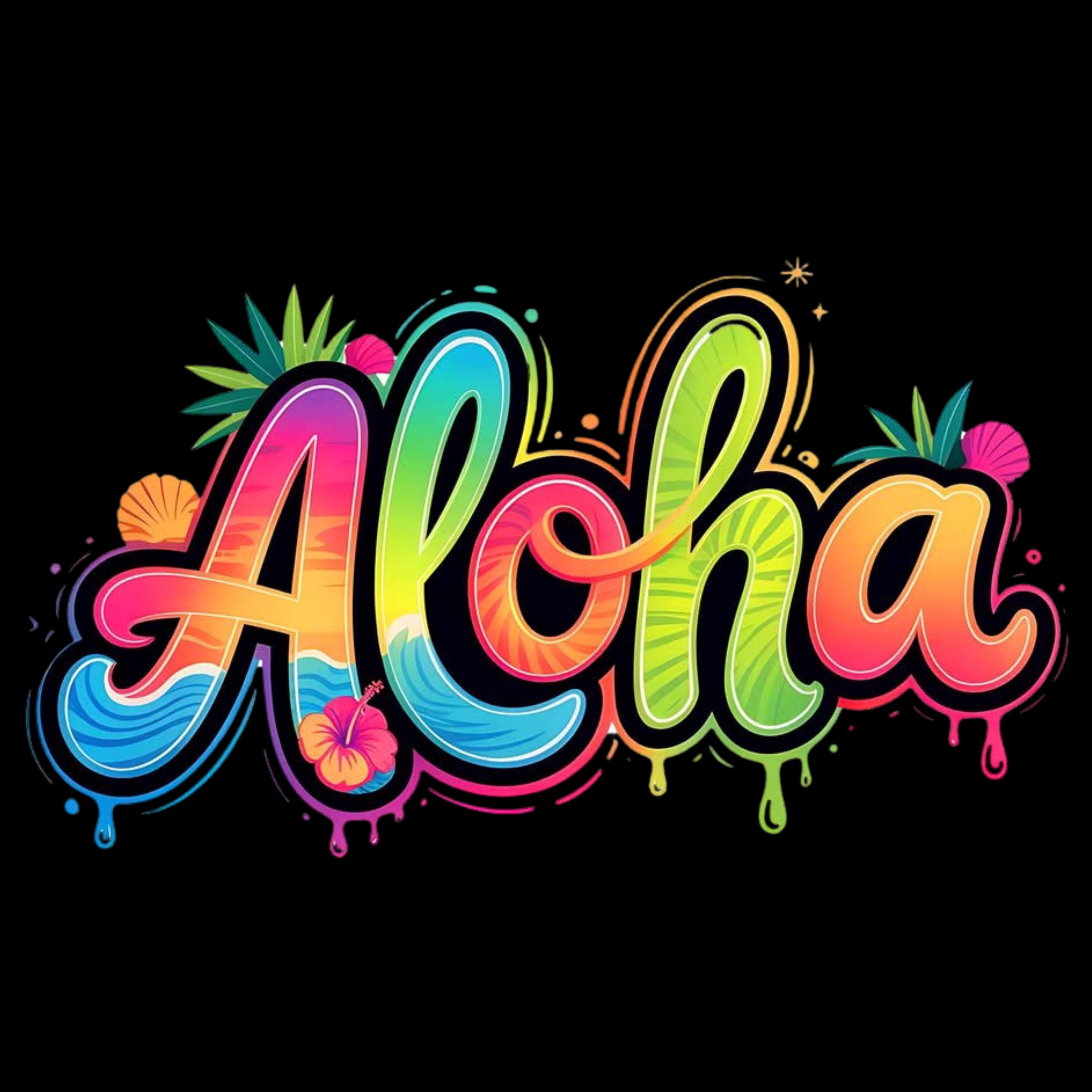 DIGITAL DOWNLOAD - PNG Only - Instant - Aloha, Summer, Vacation