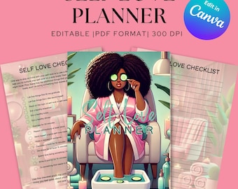 Self Love Planner: wellnessdagboek voor mindfulness en reflectie (digitale download)