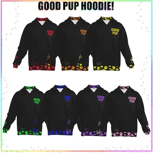 Good pup hoodie! / furry / paw / bone