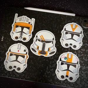 212th Attack Battalion Sticker Set | Clone Wars | 5 Waterproof Vinyl Decals